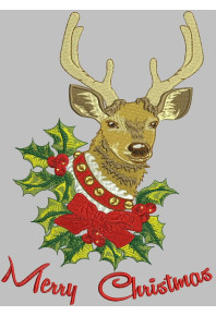 Dec105 - Deer Christmas Garden Flag